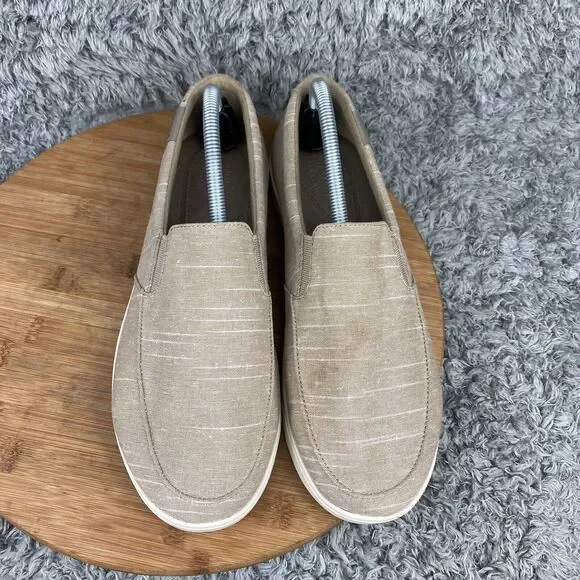 Crocs Citilane Sneakers Women's 11 Slip On Beige Canvas Shoes - Picture 7 of 9